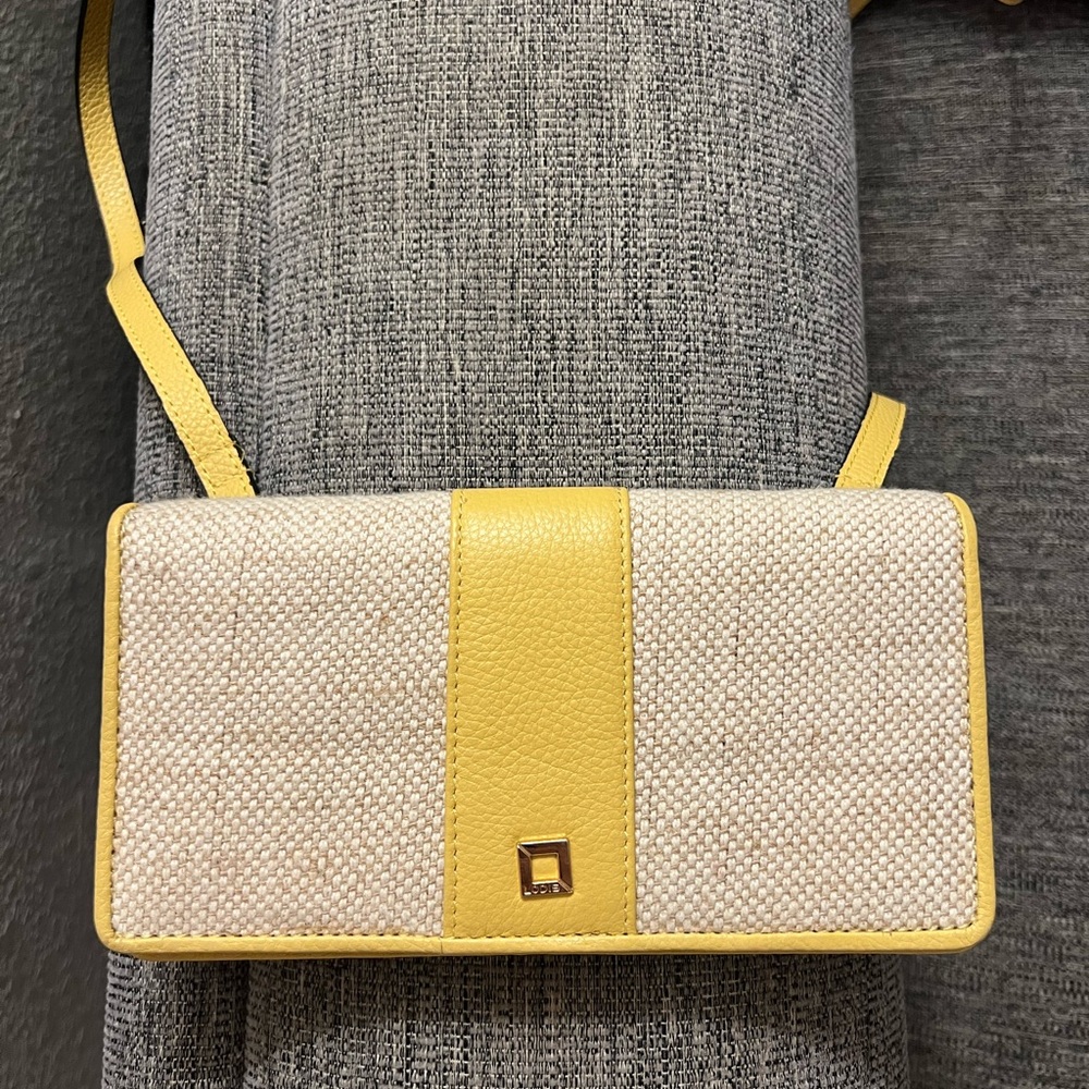Lodis yellow wallet/crossbody